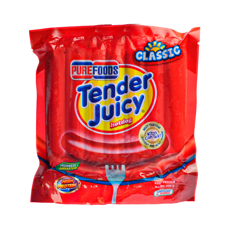 Purefoods Tender Juicy Hotdog Regular 230g