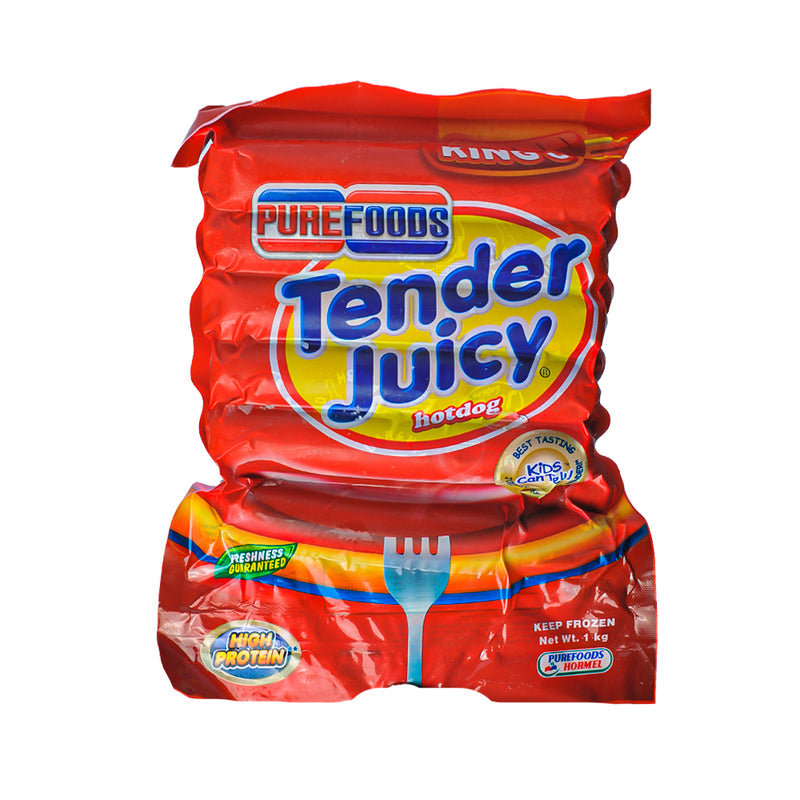 Purefoods Tender Juicy Hotdog Without Pork Jumbo 1Kg