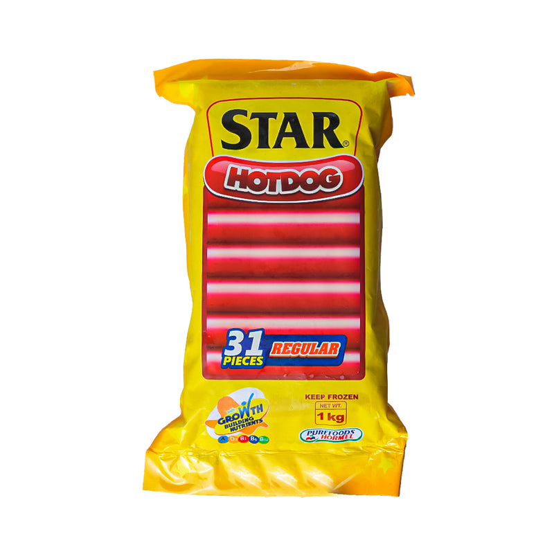 Purefoods Star Hotdog Regular Without Pork 1Kg