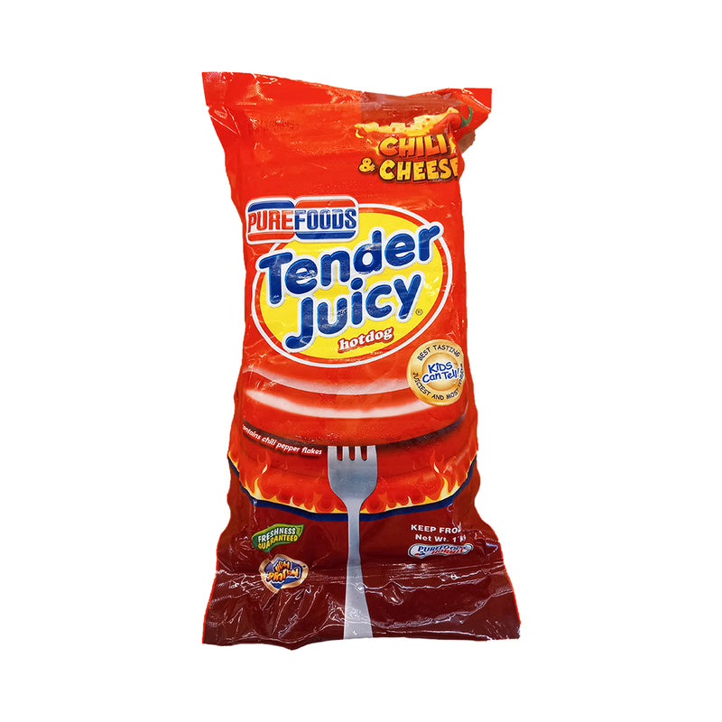 Purefoods Tender Juicy Hotdog Chili And Cheese Jumbo 1kg