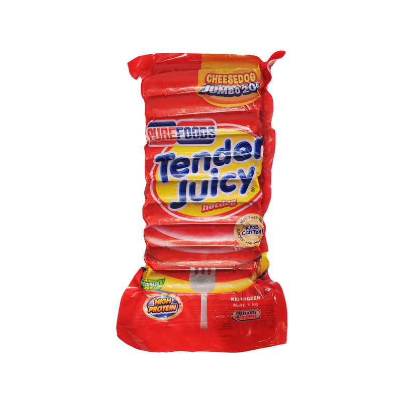 Purefoods Tender Juicy Cheesedog Without Pork Jumbo 1Kg