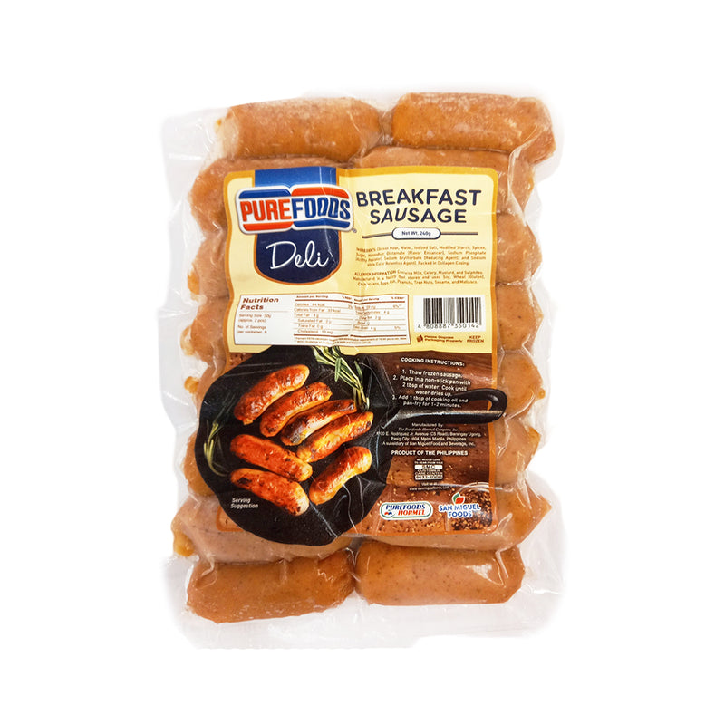 Purefoods Deli Breakfast Sausage 240g