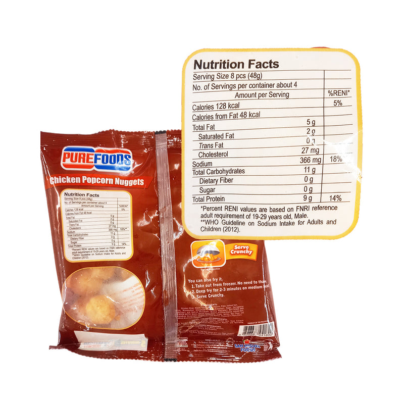 Purefoods Chicken Popcorn Nuggets 200g