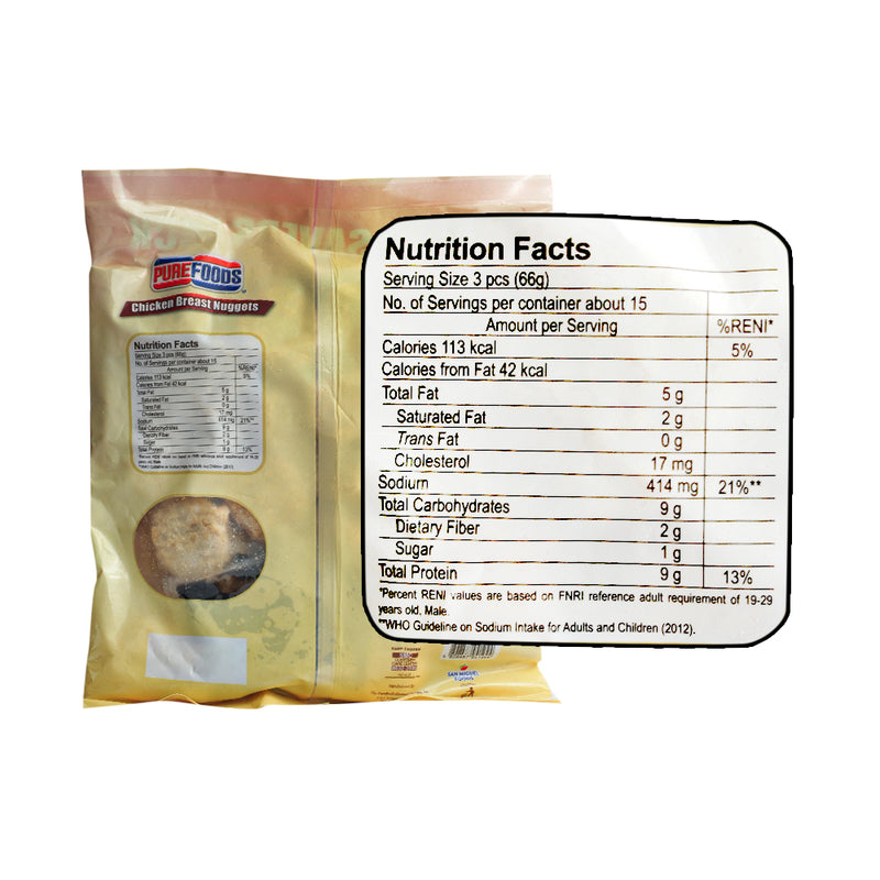 Purefoods Chicken Breast Nuggets 1kg