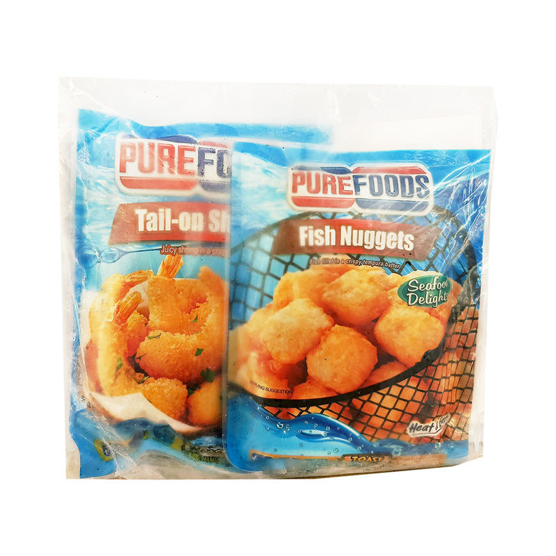 Purefoods Chinese Chow Combo Fish Nuggets 200g + Purefoods Tail-on Shrimp 200g