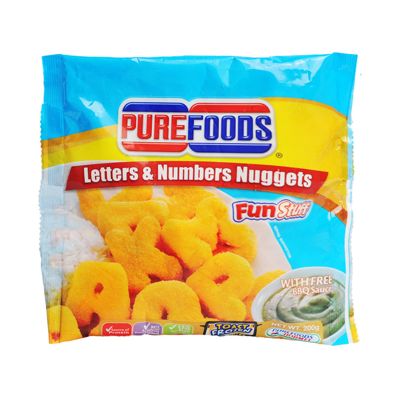 Purefoods Chicken Fun Nuggets Letters And Numbers 200g
