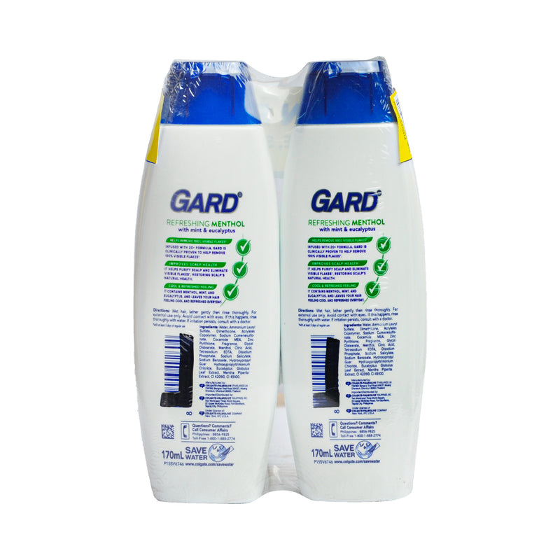 Gard Shampoo Refreshing Menthol 170ml x 2's