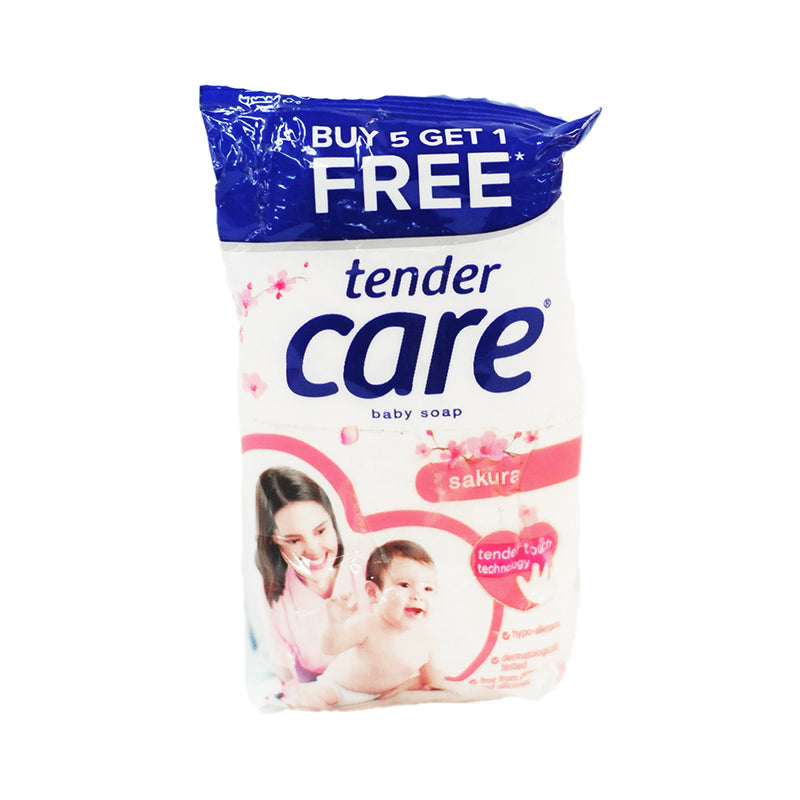 Tender Care Baby Soap Sakura Scent 55g 5's + 1