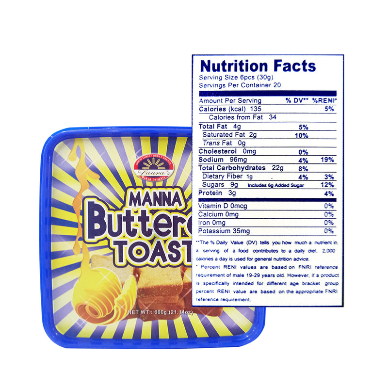 Laura's Manna Buttered Toasts 600g