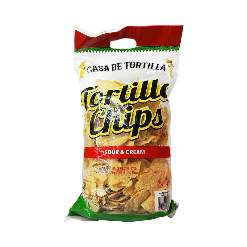 Casa De Tortilla Nacho Chips Sour And Cream 500g