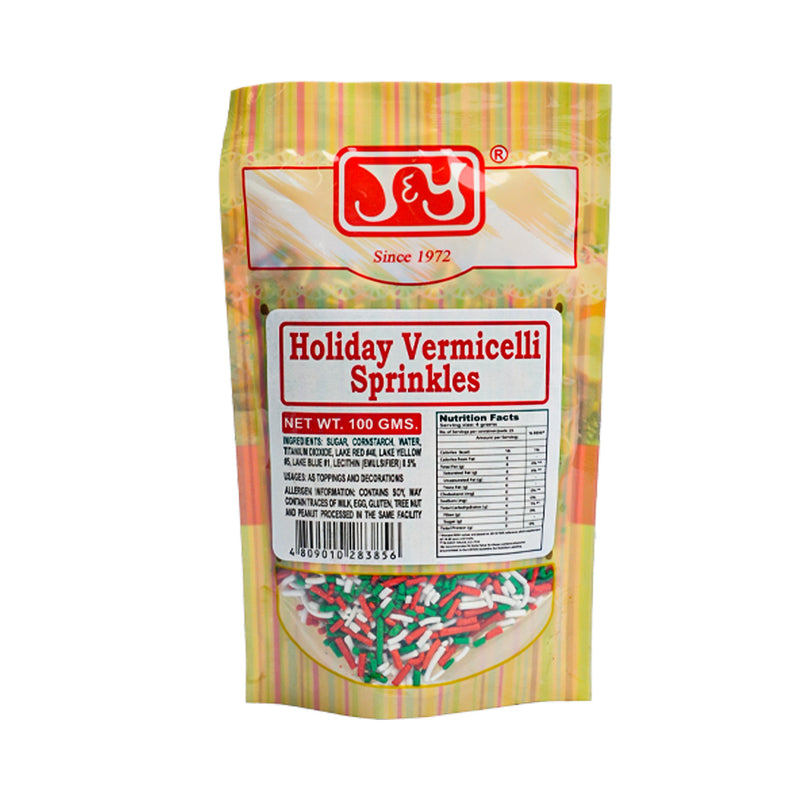 J & Y Holiday Vermicelli Sprinkles 100g