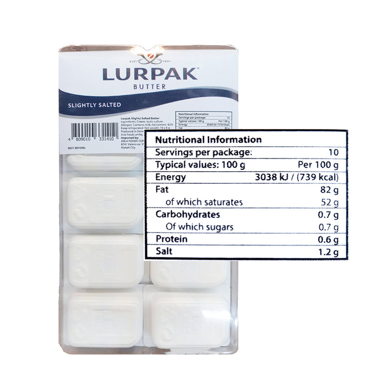 Lurpak Butter Salted 8g x 10's