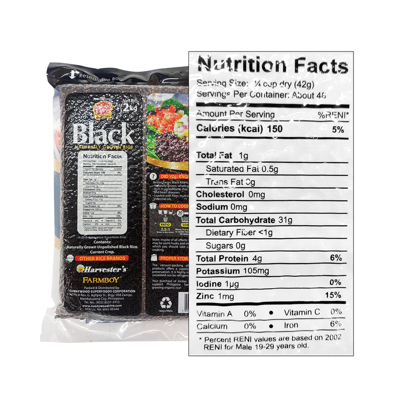 Jordan Farms Black Rice 2kg