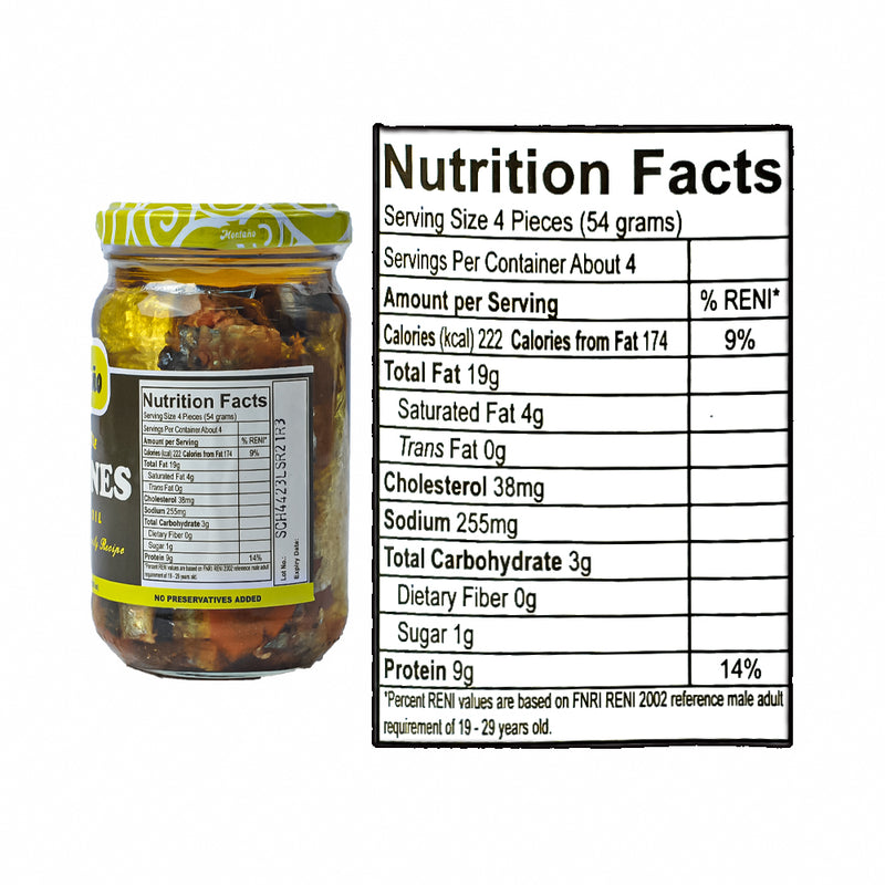 Montaño Spanish Sardines Corn Oil Hot 228g