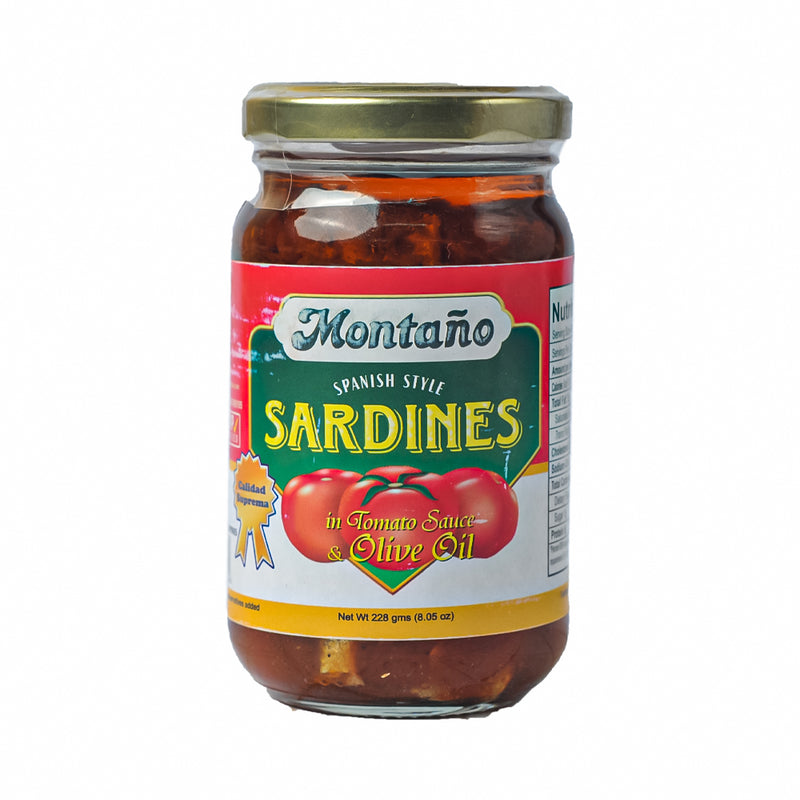 Montaño Sardines Spanish Style In Tomato Sauce Olive Oil 228g