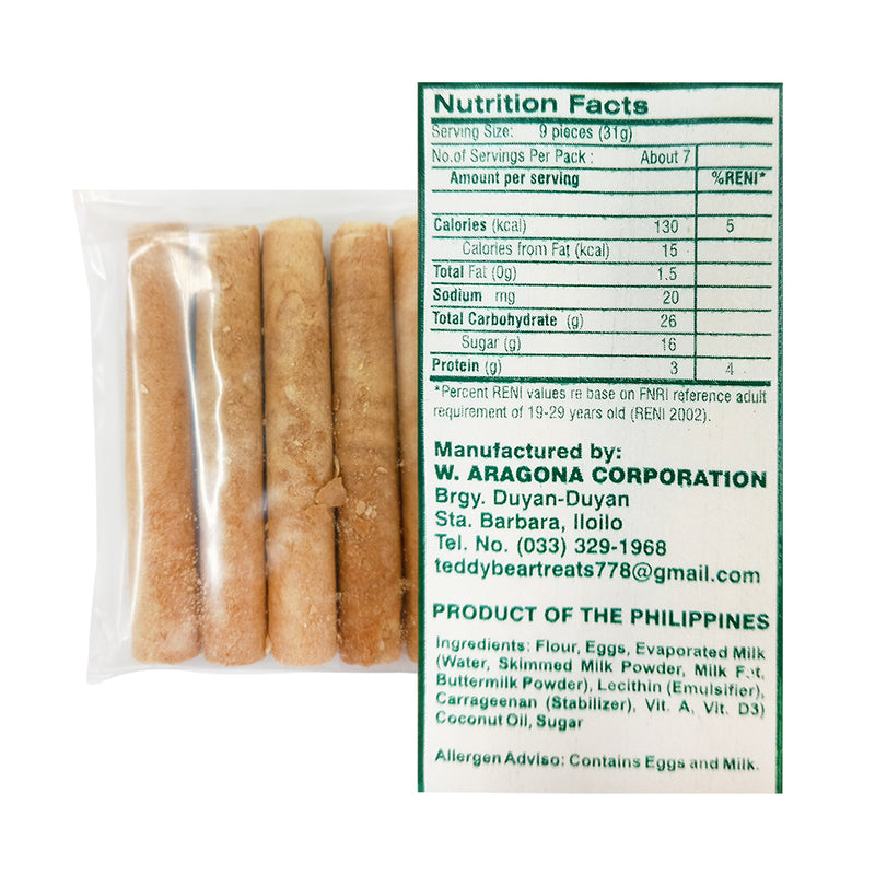 Teddy Bear Treats Barquillos 5 Rolls