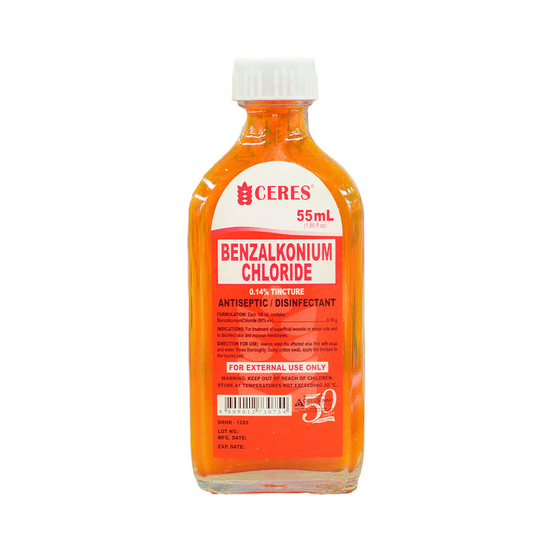 Ceres Tincture Benzalkonium Chloride 55ml