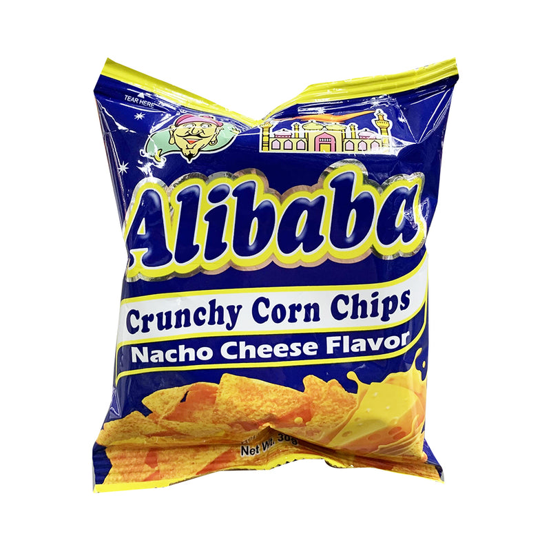 Alibaba Crunchy Corn Chips Nacho Cheese Flavor 30g