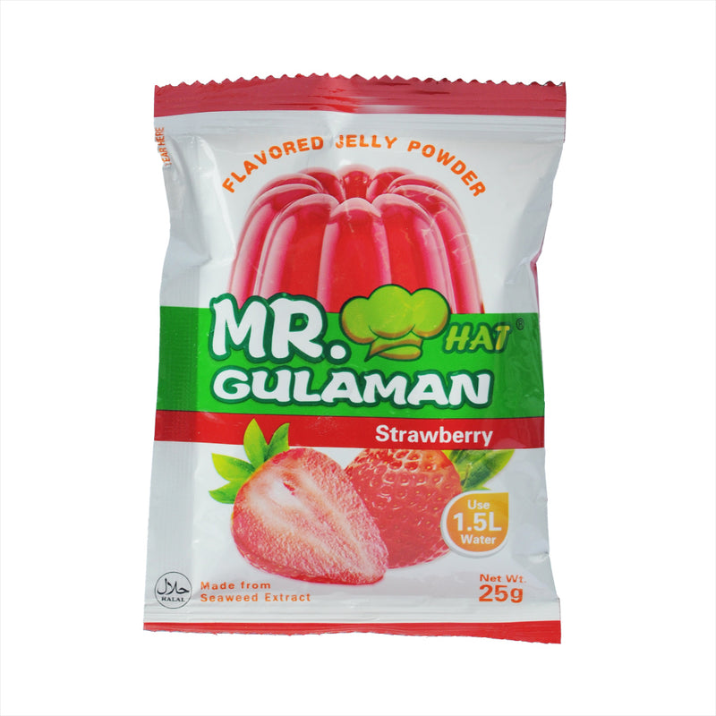 Mr. Hat Gulaman Flavored Jelly Powder Strawberry 25g