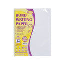 Inspire White Bond Writing Paper Substance 24 Short 50 Sheets