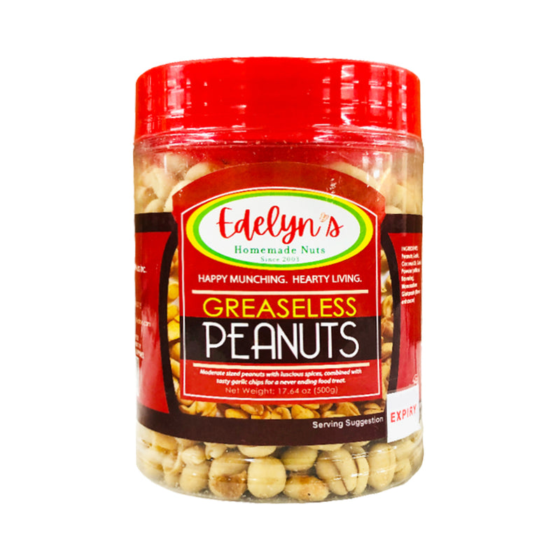 Edelyn’s Homemade Nuts Greaseless Peanuts Jar 500g