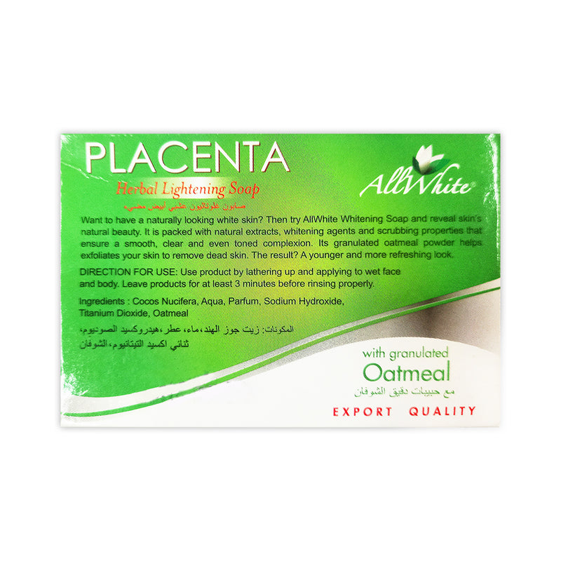 All White Placenta Herbal Lightening Soap Oatmeal 135g