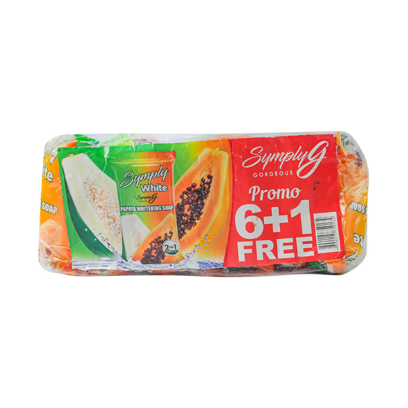 Symply G White Papaya Whitening Soap 60g 6+1