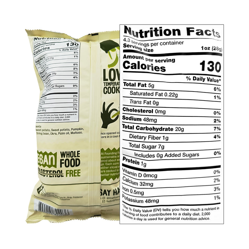 Founding Farmers Veggie Crisps Unsalted 120g