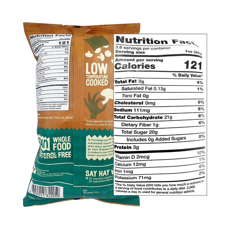 Founding Farmers Veggie Shiitake Crisps 100g