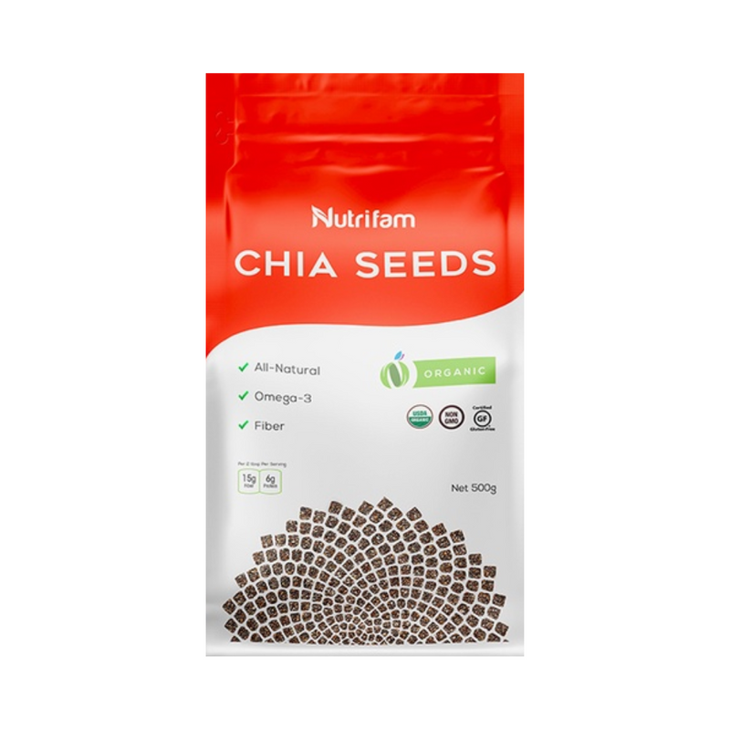 Nutrifam Organic Chia Seeds 500g