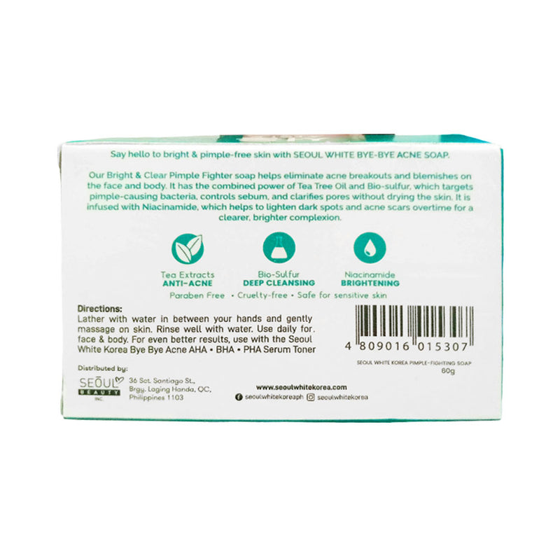 Seoul White Bye Bye Acne Soap 60g