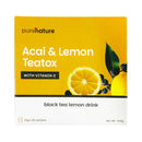 Pure Nature Acai And Lemon Teatox Black Tea Drink With Vitamin C 21g x 10's