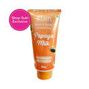 Glamworks Bath And Body Essentials Papaya Milk Scented Cream Body Scrub 400g