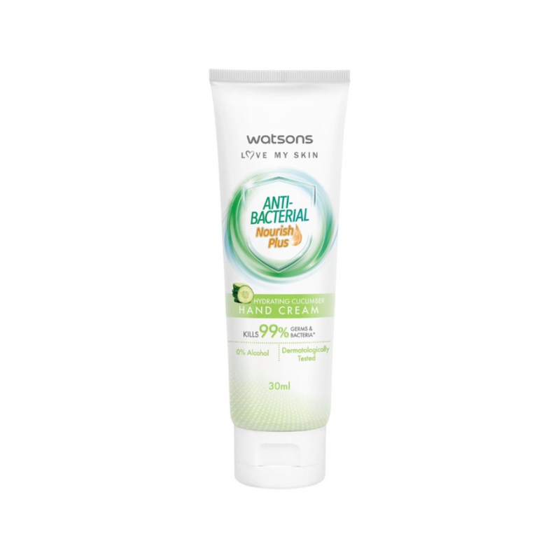 Watsons Antibacterial Hydrating Cucumber Hand Cream 30ml