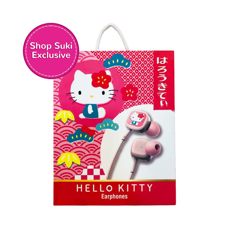 Sanrio Hello Kitty In Ear Earphones Box Type Peach