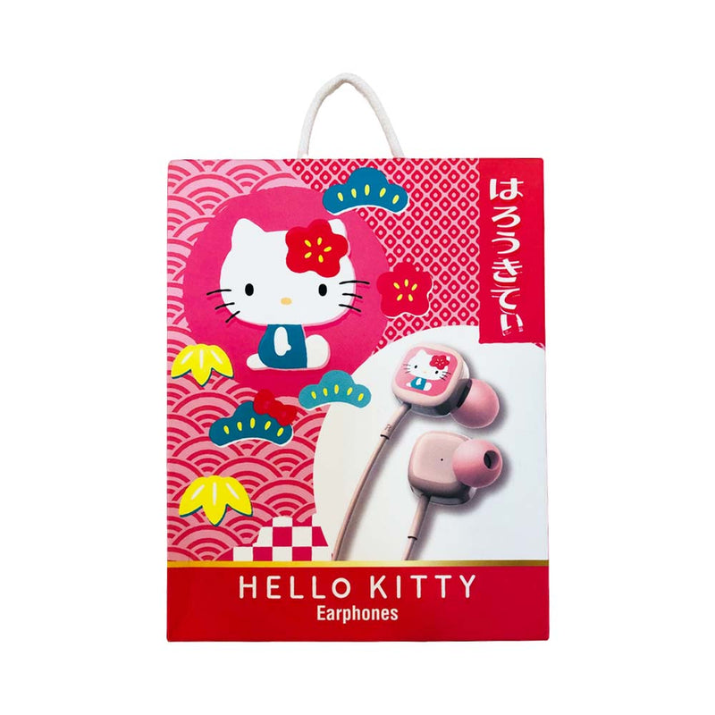 Sanrio Hello Kitty In Ear Earphones Box Type Peach
