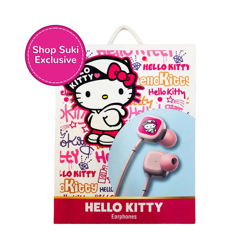 Sanrio Hello Kitty In Ear Earphones Box Type Peach