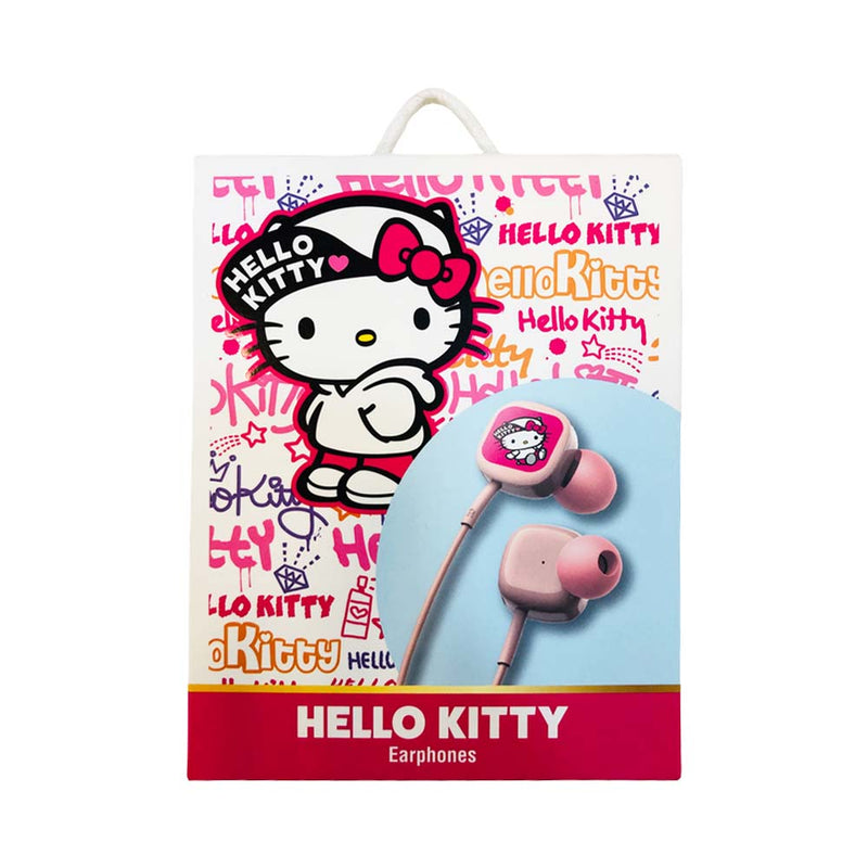 Sanrio Hello Kitty In Ear Earphones Box Type Peach