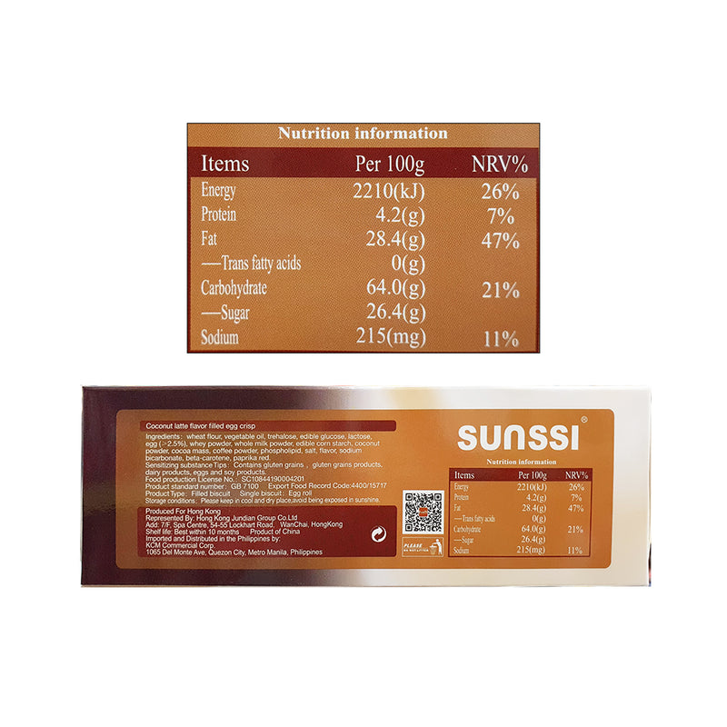 Sunssi Filled Egg Crisp 100g