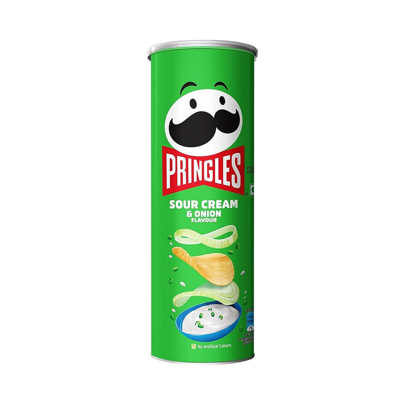 Pringles Potato Crisps Sour Cream & Onion 107g