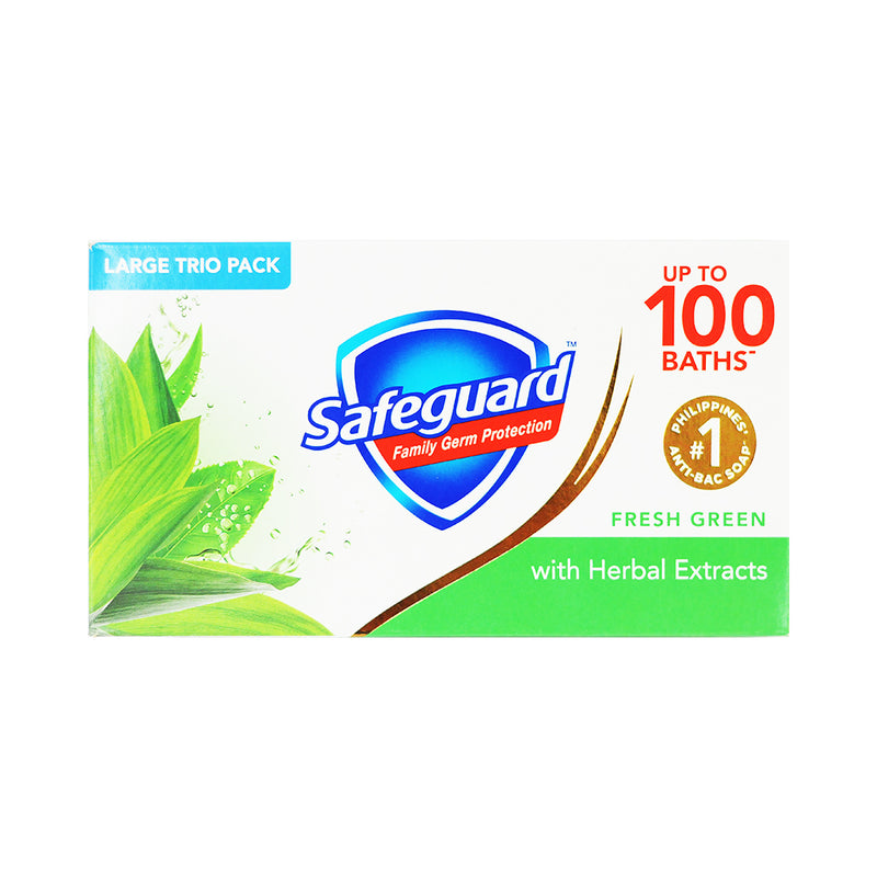 Safeguard Bar Soap Fresh Green 3pid Pack 125g x 3's