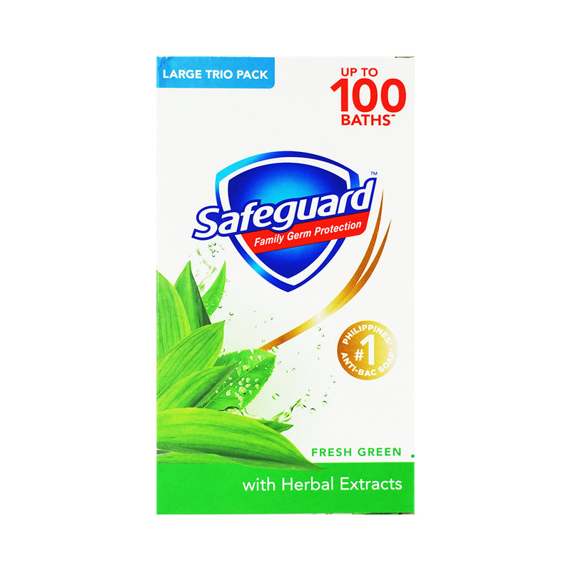 Safeguard Bar Soap Fresh Green 3pid Pack 125g x 3's