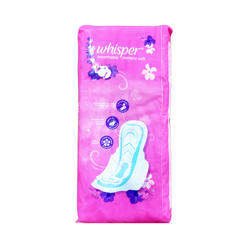 Whisper Cottony Soft With Wings 16 Pads