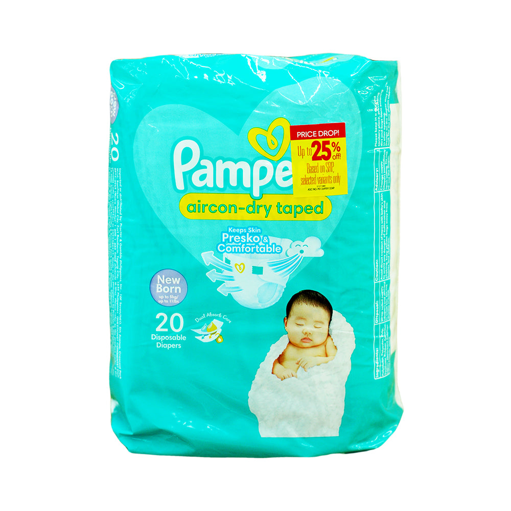 Pampers Baby Dry Diapers Newborn 20's - Main Image