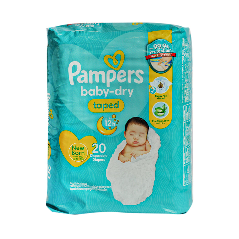 Pampers Baby Dry Diapers Newborn 20's