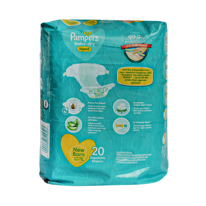Pampers Baby Dry Diapers Newborn 20's
