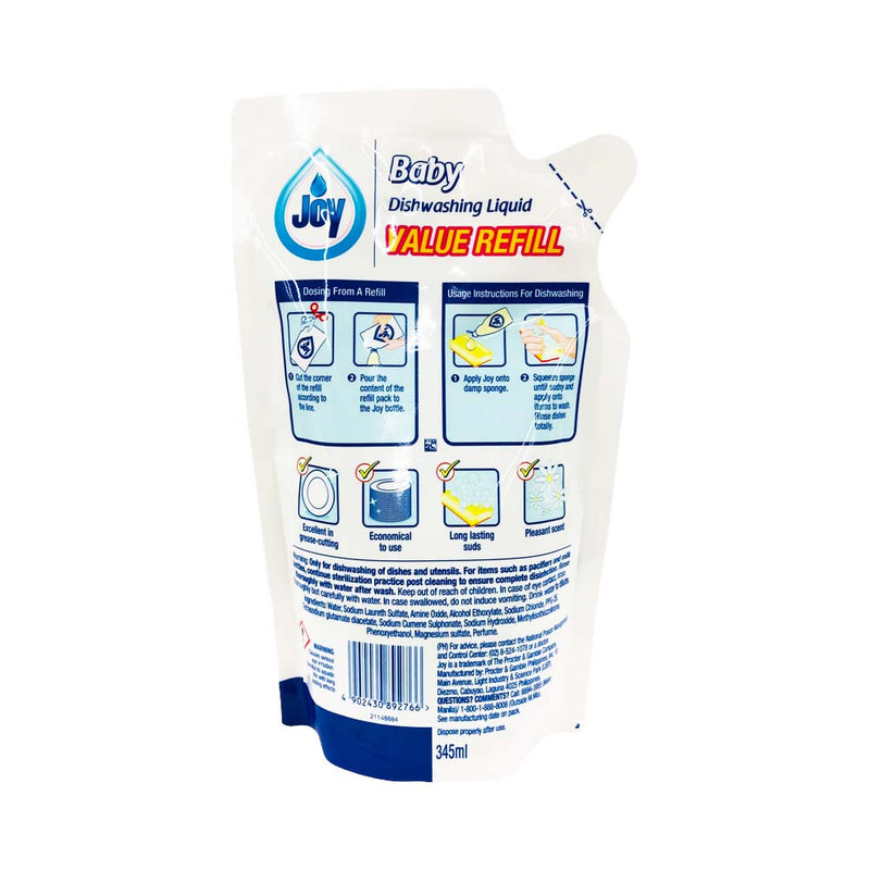 Joy Baby Dishwashing Liquid Refill 345ml