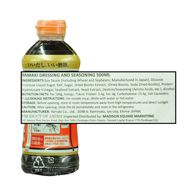 Yamaki Dressing and Seasoning 400ml