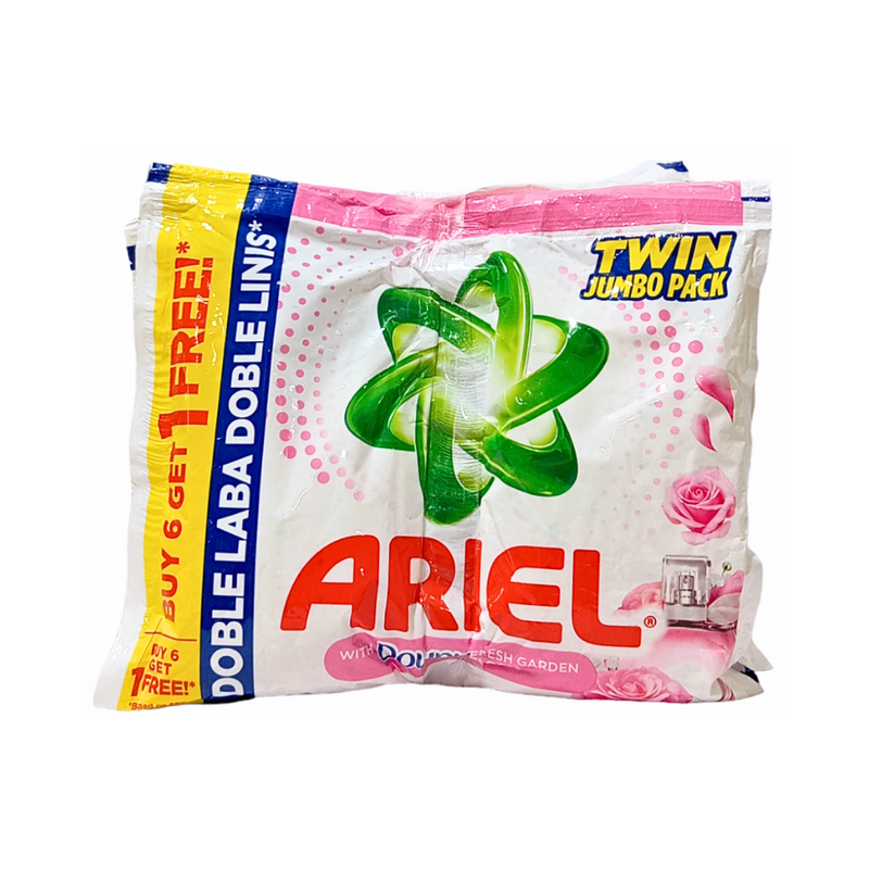 Ariel Detergent Powder With Downy Fresh Garden Bloom 64g 6's + 1