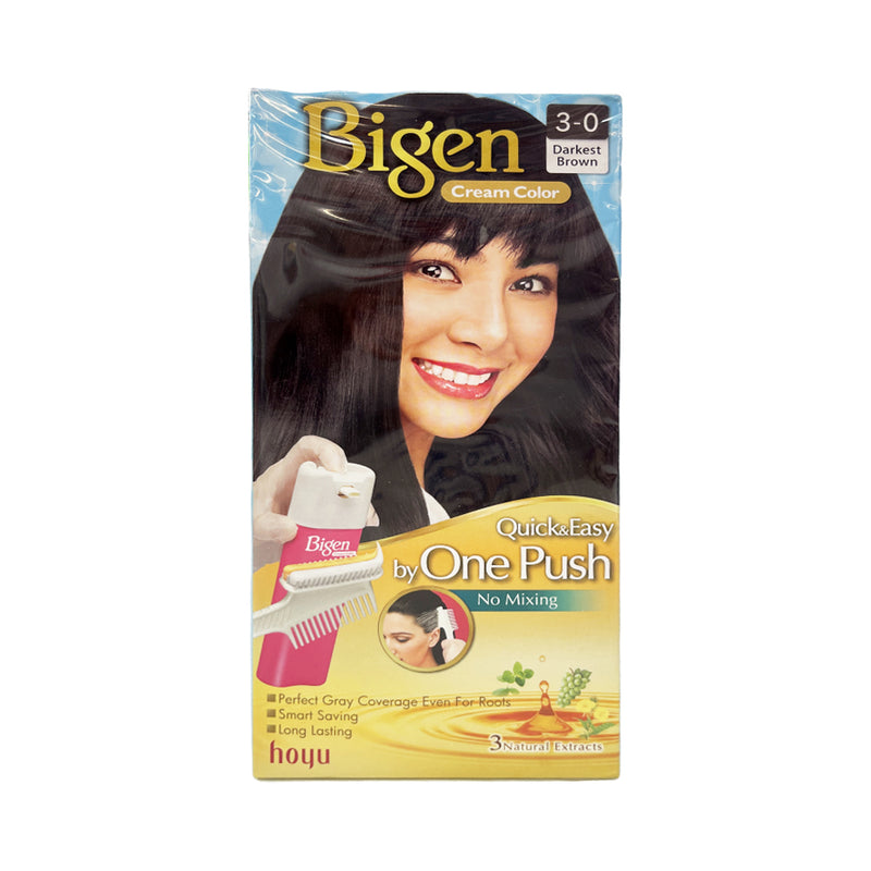 Bigen Hair Color One Push Darkest Brown